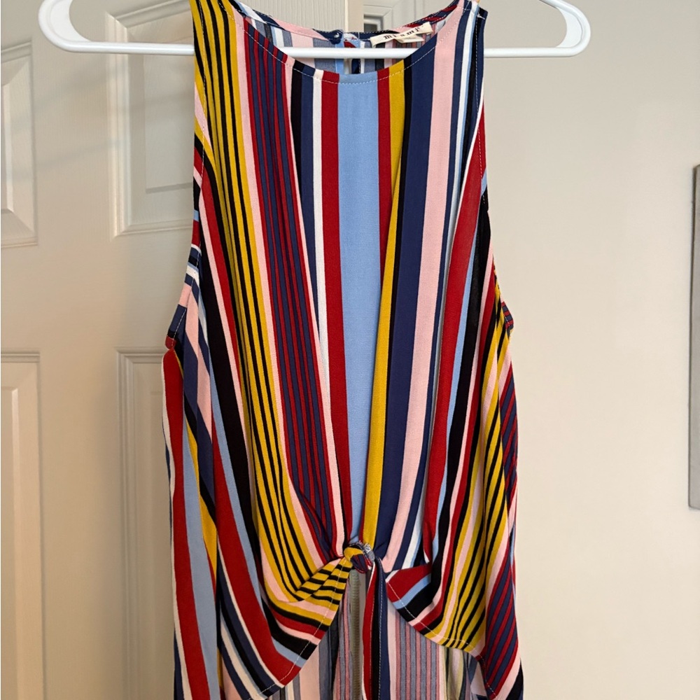Miami Multicolor Striped Tank Top